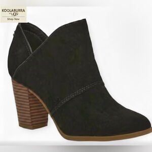 Brand New! KOOLABURRA BY UGG Black Suede Nacie Heeled Booties